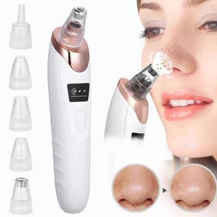 5in1 Blackhead Remover Machine Rechargeable | Face Vacuum Derma Suction With 5 Heads | Blackhead Removing Machine 🛒 Order ➜ ⚙️ 1–2 Days Processing ➜ 🚚 Day 3 Delivered ✅