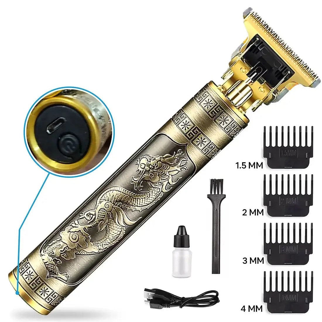 Professional Vintage T9 Trimmer – Cordless Hair Clipper And Shaving Machine For Men - Grooming Product Designed For Hair Cutting And Daily Shaving Routine (Metal Body) 🛒 Order ➜ ⚙️ 1–2 Days Processing ➜ 🚚 Day 3 Delivered ✅