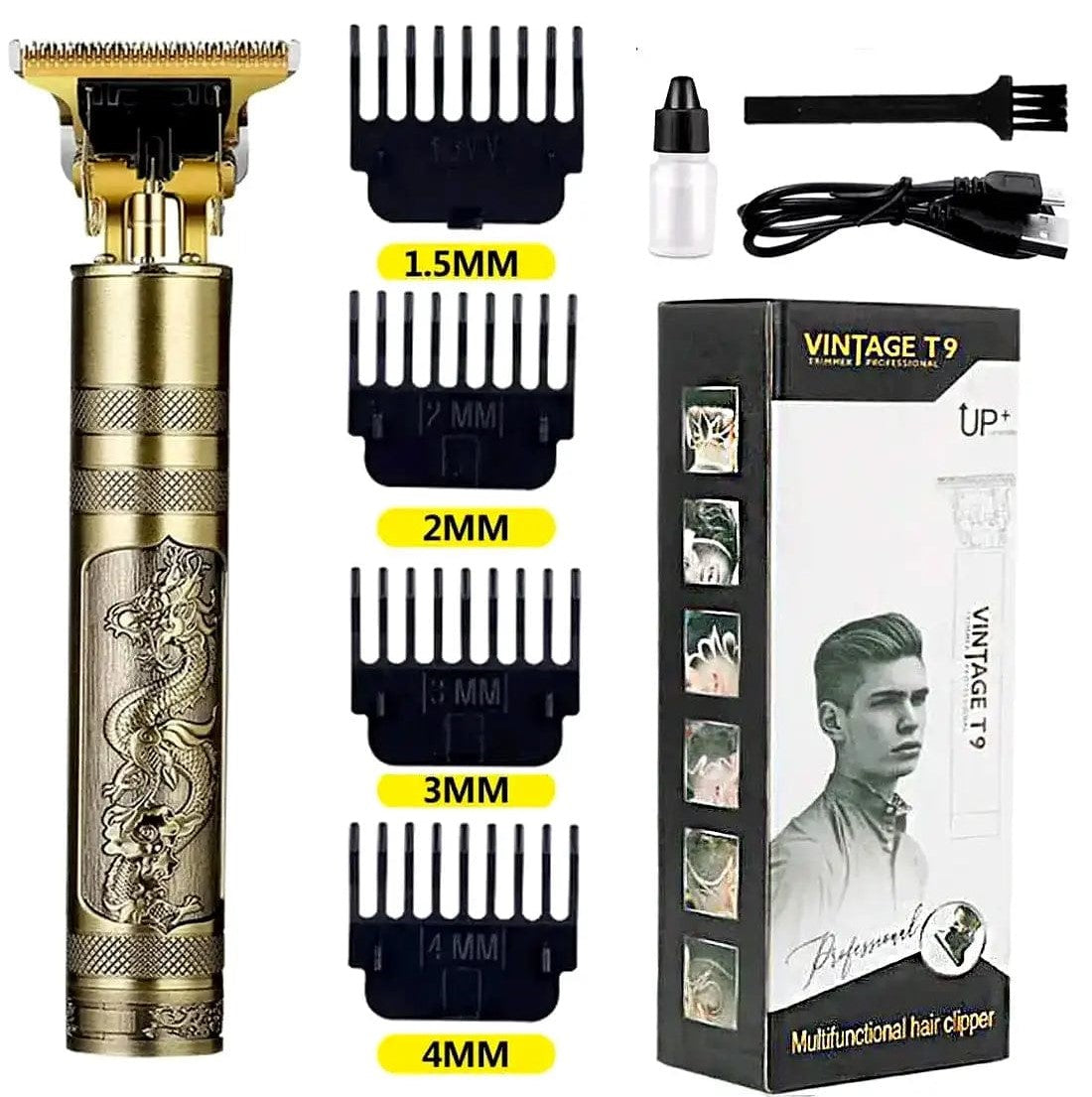 Professional Vintage T9 Trimmer – Cordless Hair Clipper And Shaving Machine For Men - Grooming Product Designed For Hair Cutting And Daily Shaving Routine (Metal Body) 🛒 Order ➜ ⚙️ 1–2 Days Processing ➜ 🚚 Day 3 Delivered ✅