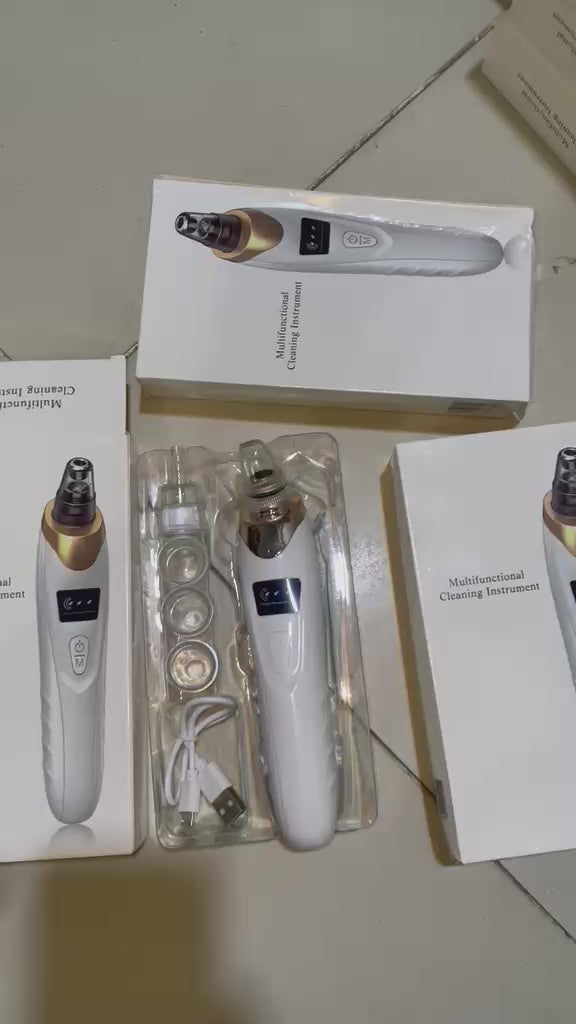 5in1 Blackhead Remover Machine Rechargeable | Face Vacuum Derma Suction With 5 Heads | Blackhead Removing Machine 🛒 Order ➜ ⚙️ 1–2 Days Processing ➜ 🚚 Day 3 Delivered ✅